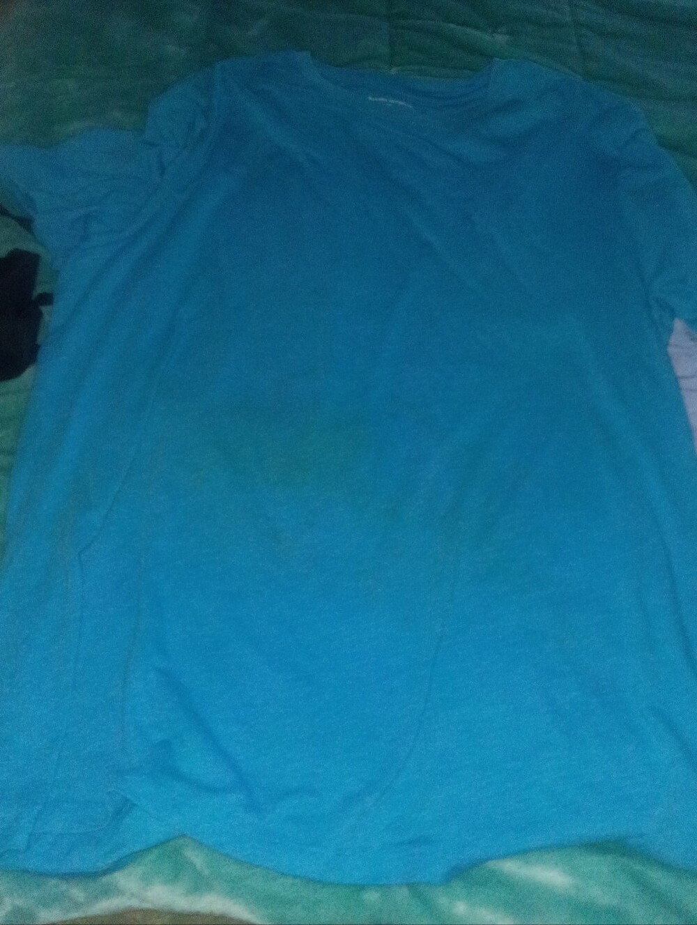 Banana Republic Men's Solid Blue Crew Neck Shirt